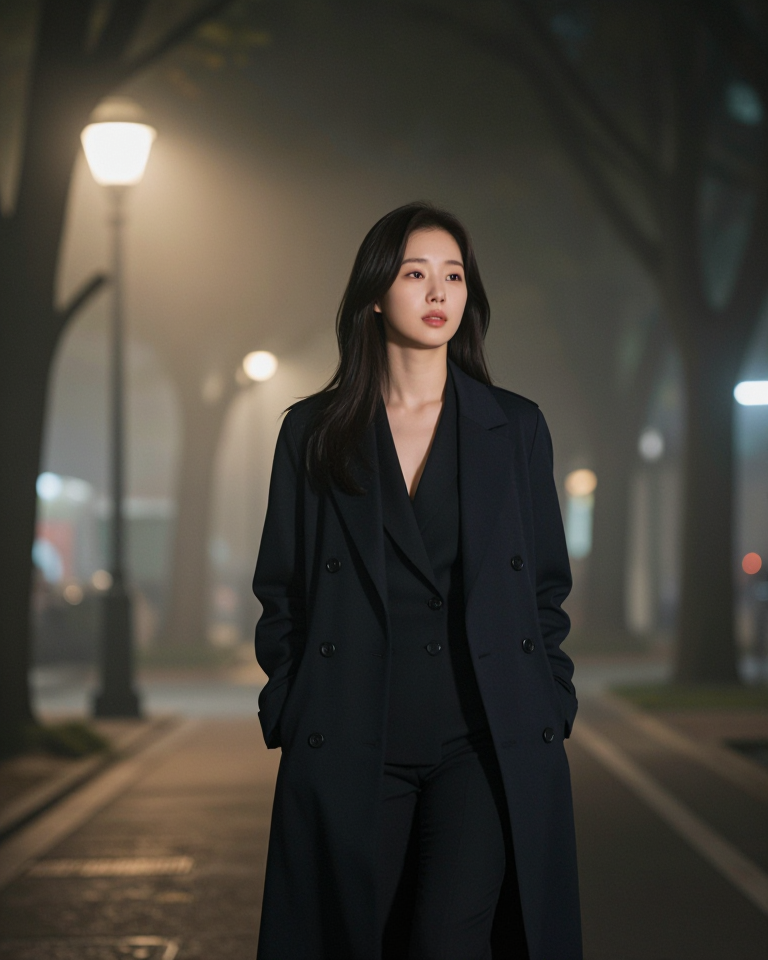 안개 낀 산책로