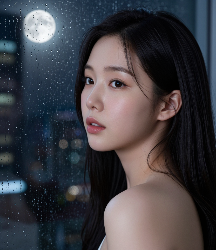 비 내리는 창가